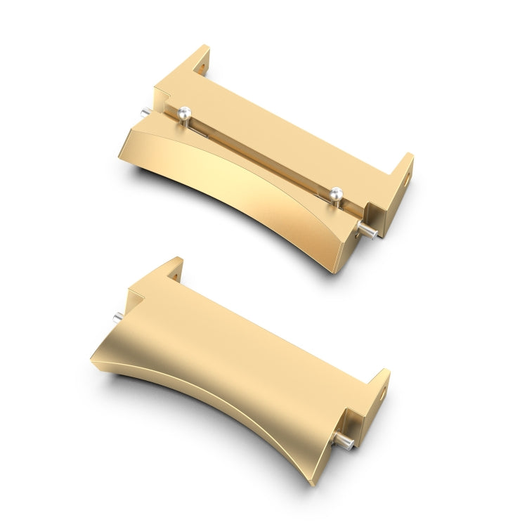 For Samsung Galaxy Watch 5 / Watch 5 Pro / Watch 4 / Watch 4 Classic 1 Pair Universal Metal Watch Band Connectors(Gold) - free shipping - PMc TechLife - Order now!