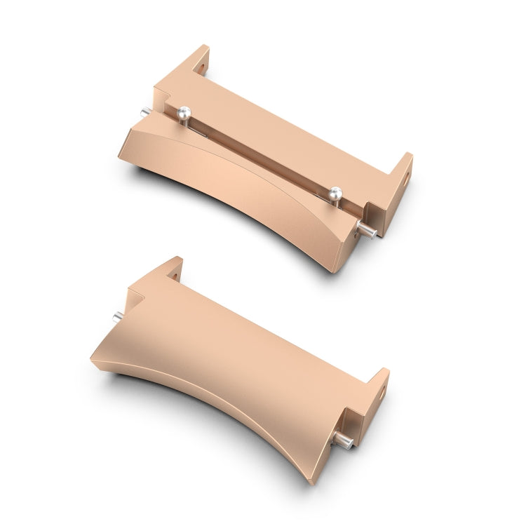 For Samsung Galaxy Watch 5 / Watch 5 Pro / Watch 4 / Watch 4 Classic 1 Pair Universal Metal Watch Band Connectors(Rose Gold) - free shipping - PMc TechLife - Order now!