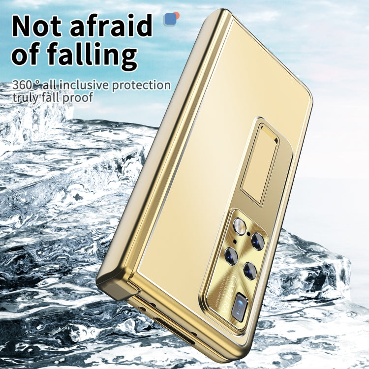 For Huawei Mate X2 Aluminum Alloy Double Hinge Shockproof Phone Protective Case(Gold) - Huawei Cases by PMC TechLife | Online Shopping South Africa | PMC TechLife | Buy Now Pay Later Mobicred