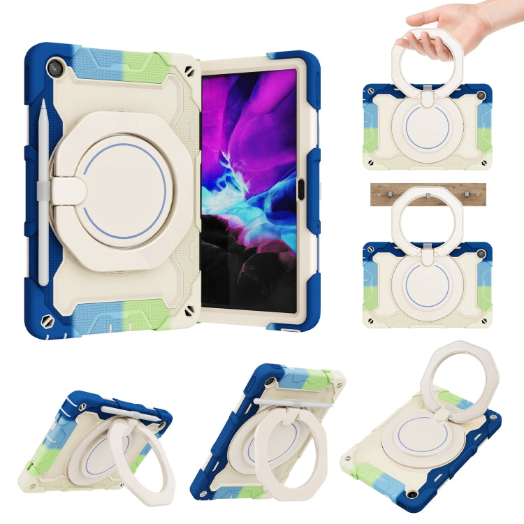 For Lenovo Tab M10 Plus 3rd Gen Armor Contrast Color Silicone + PC Tablet Case(Colorful Blue) - Lenovo by PMC TechLife | Online Shopping South Africa | PMC TechLife | Buy Now Pay Later Mobicred