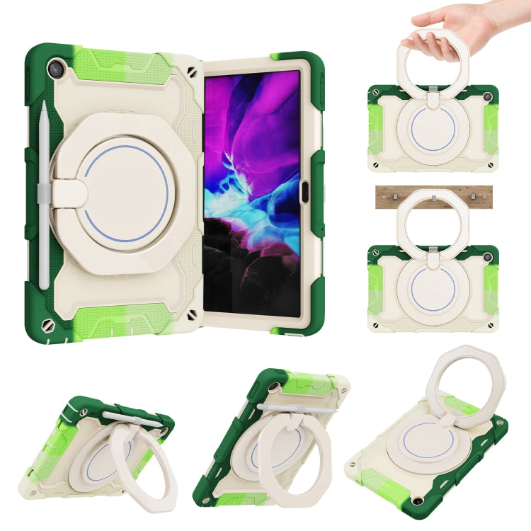 For Lenovo Tab M10 Plus 3rd Gen Armor Contrast Color Silicone + PC Tablet Case(Colorful Green) - Lenovo by PMC TechLife | Online Shopping South Africa | PMC TechLife | Buy Now Pay Later Mobicred