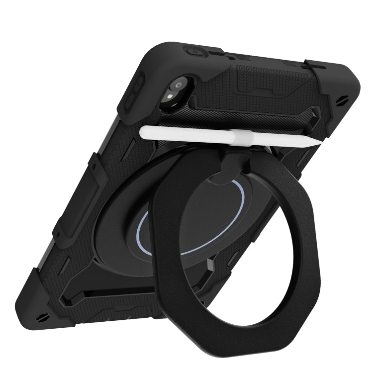 For Lenovo Tad P11 Armor Contrast Color Silicone + PC Tablet Case(Black) - Lenovo by PMC TechLife | Online Shopping South Africa | PMC TechLife | Buy Now Pay Later Mobicred