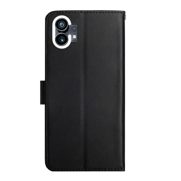 For Nothing Phone 1 Genuine Leather Fingerprint-proof Horizontal Flip Phone Case(Black) - Nothing Cases by PMC TechLife | Online Shopping South Africa | PMC TechLife | Buy Now Pay Later Mobicred