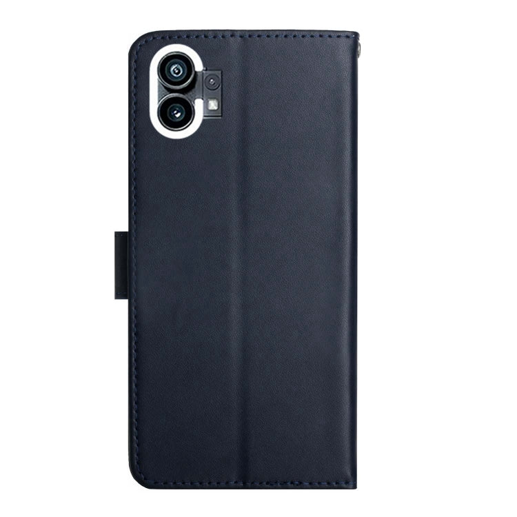 For Nothing Phone 1 Genuine Leather Fingerprint-proof Horizontal Flip Phone Case(Blue) - More Brand by PMC TechLife | Online Shopping South Africa | PMC TechLife | Buy Now Pay Later Mobicred