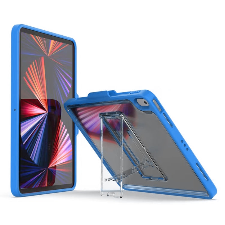 Mutural Transparent Holder Tablet Case For iPad 10.2 2021 / 2020 / 2019 / 10.5(Blue) - free shipping - PMc TechLife - Order now!