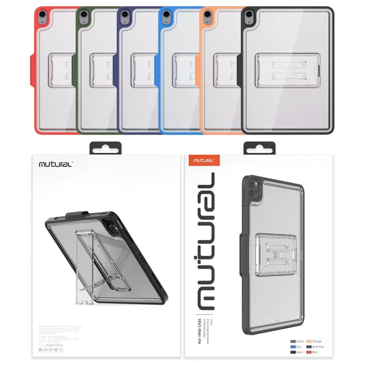 Mutural Transparent Holder Tablet Case For iPad Air 2022/ 2020 10.9(Red) - free shipping - PMc TechLife - Order now!