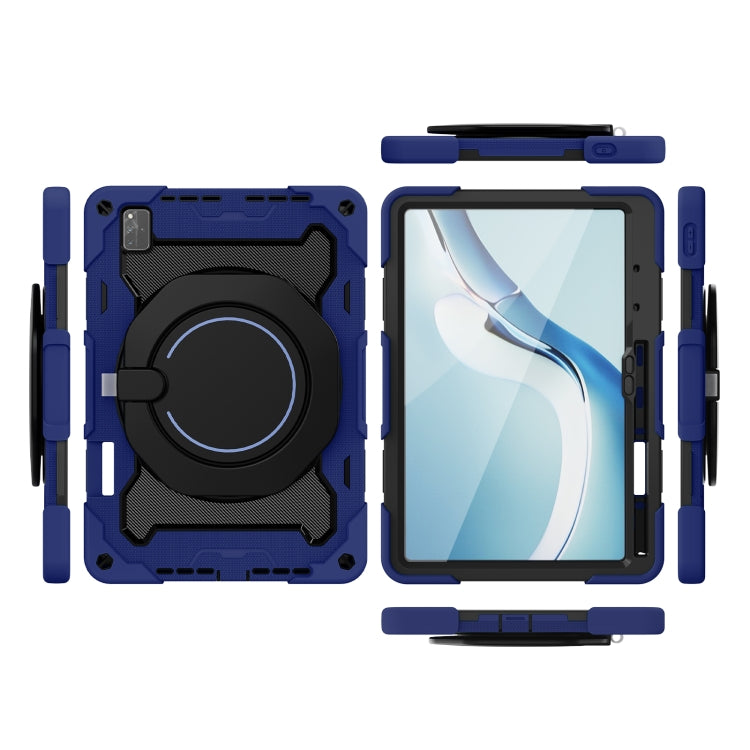 For Huawei MatePad Pro 12.6 2021 Armor Contrast Color Silicone + PC Tablet Case(Navy Blue) - Huawei by PMC TechLife | Online Shopping South Africa | PMC TechLife | Buy Now Pay Later Mobicred