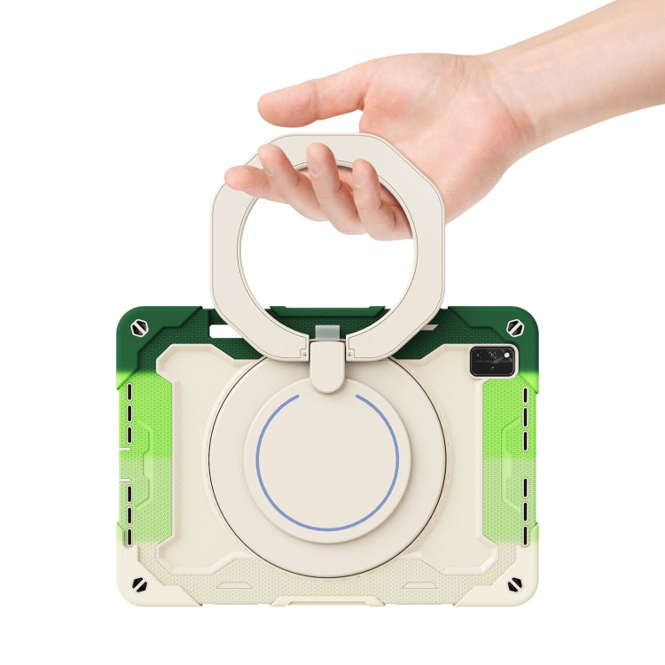 For Huawei MatePad Pro 12.6 2021 Armor Contrast Color Silicone + PC Tablet Case(Colorful Green) - Huawei by PMC TechLife | Online Shopping South Africa | PMC TechLife | Buy Now Pay Later Mobicred