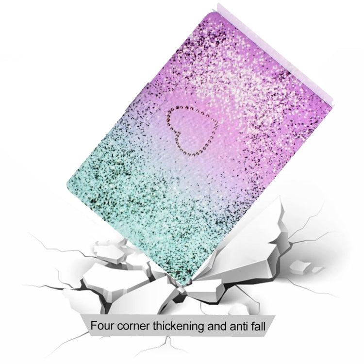 For Amazon Kindle Fire 7 2022 Electric Horizontal Flat Painted Leather Tablet Case(Love Quicksand) - Amazon by PMC TechLife | Online Shopping South Africa | PMC TechLife | Buy Now Pay Later Mobicred