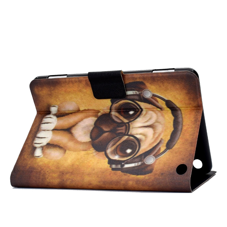 For Amazon Kindle Fire 7 2022 Electric Horizontal Flat Painted Leather Tablet Case(Shar Pei) - Amazon by PMC TechLife | Online Shopping South Africa | PMC TechLife | Buy Now Pay Later Mobicred