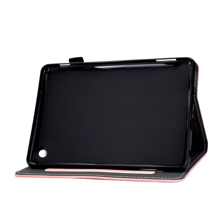 For Amazon Kindle Fire 7 2022 Cowhide Texture Smart Leather Tablet Case(Rose Gold) - Amazon by PMC TechLife | Online Shopping South Africa | PMC TechLife | Buy Now Pay Later Mobicred
