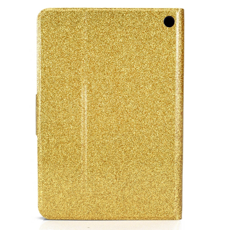 For Amazon Kindle Fire 7 2022 Varnish Glitter Powder Smart Leather Tablet Case(Yellow) - Amazon by PMC TechLife | Online Shopping South Africa | PMC TechLife | Buy Now Pay Later Mobicred