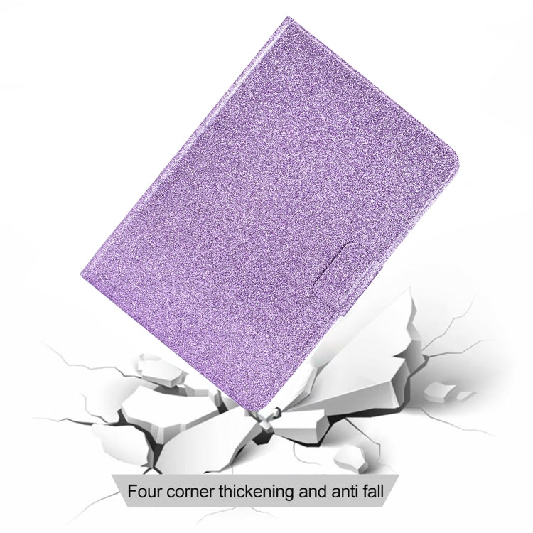 For Amazon Kindle Fire 7 2022 Varnish Glitter Powder Smart Leather Tablet Case(Purple) - Amazon by PMC TechLife | Online Shopping South Africa | PMC TechLife | Buy Now Pay Later Mobicred