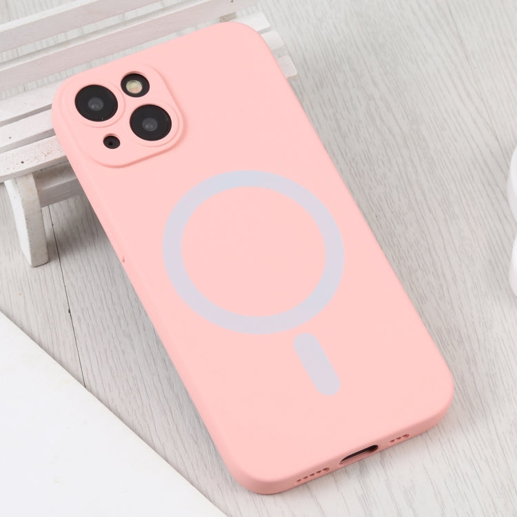 For iPhone 14 Liquid Silicone Magsafe Phone Case (Pink) - iPhone 14 Cases by PMC TechLife | Online Shopping South Africa | PMC TechLife