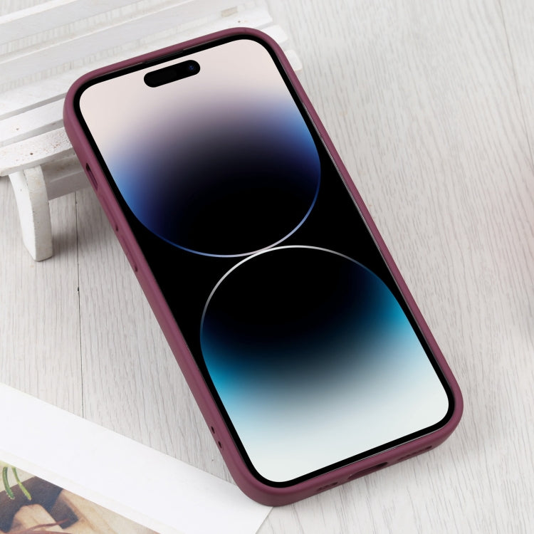 For iPhone 14 Pro Max Liquid Silicone Magsafe Phone Case (Wine Red) - iPhone 14 Pro Max Cases by PMC TechLife | Online Shopping South Africa | PMC TechLife