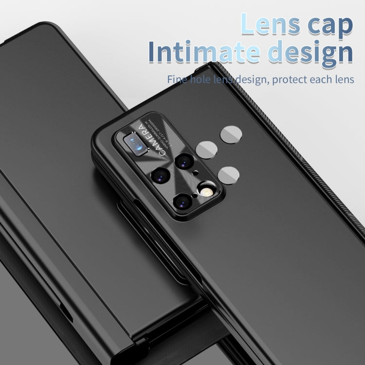 For Huawei Mate X2 Electroplating Hinged Folding Phone Case with S Pen Fold Edtion(Black) - Huawei Cases by PMC TechLife | Online Shopping South Africa | PMC TechLife | Buy Now Pay Later Mobicred