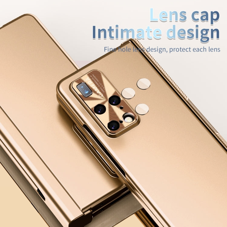 For Huawei Mate X2 Electroplating Hinged Folding Phone Case with S Pen Fold Edtion(Gold) - Huawei Cases by PMC TechLife | Online Shopping South Africa | PMC TechLife | Buy Now Pay Later Mobicred