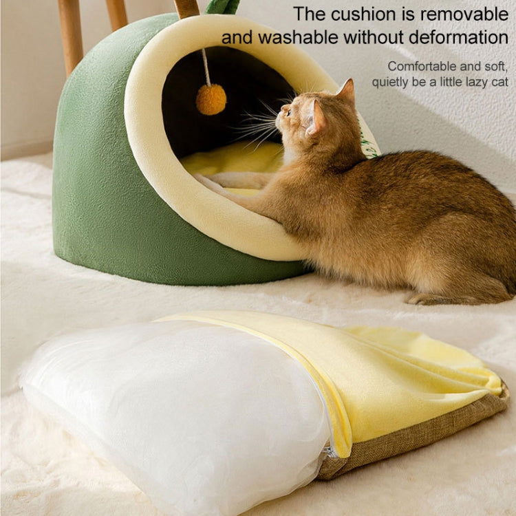 Semi-enclosed Pet Cat and Dog Bed Dog Kennel Pad Pet Supplies, Size:M(Coffee Bear) - Beds by PMC TechLife | Online Shopping South Africa | PMC TechLife | Buy Now Pay Later Mobicred