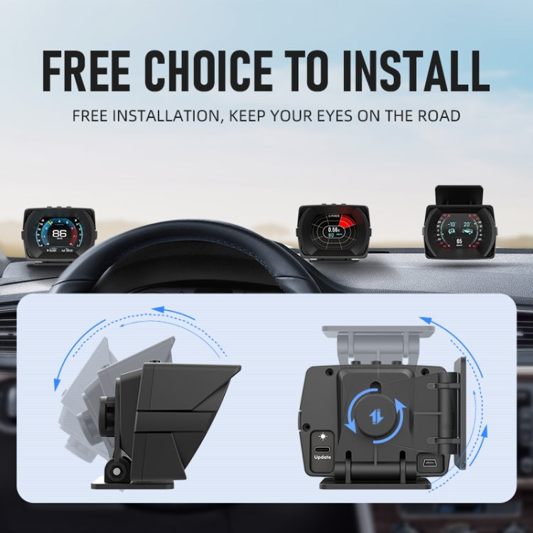 A450 OGM Car 2.8 inch OBDII + MEMS + GPS Head-Up Display System - free shipping - PMC TechLife - Order now!