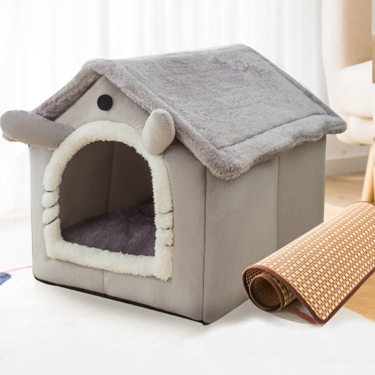 House Type Universal Removable and Washable Pet Dog Cat Bed Pet Supplies, Size:S(Gray Cat + Mat) - Pet Houses & Accessories by PMC TechLife | Online Shopping South Africa | PMC TechLife | Buy Now Pay Later Mobicred