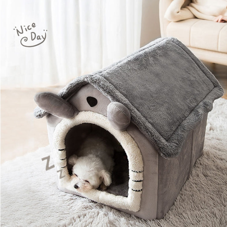 House Type Universal Removable and Washable Pet Dog Cat Bed Pet Supplies, Size:S(Gray Cat + Mat) - Pet Houses & Accessories by PMC TechLife | Online Shopping South Africa | PMC TechLife | Buy Now Pay Later Mobicred