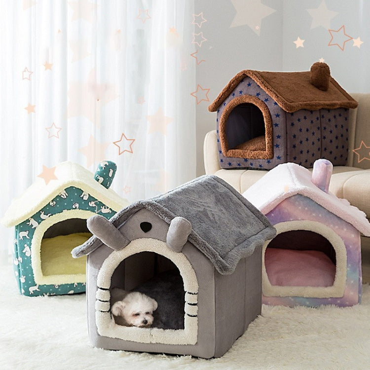 House Type Universal Removable and Washable Pet Dog Cat Bed Pet Supplies, Size:L(Grey Igloo) - Pet Houses & Accessories by PMC TechLife | Online Shopping South Africa | PMC TechLife | Buy Now Pay Later Mobicred