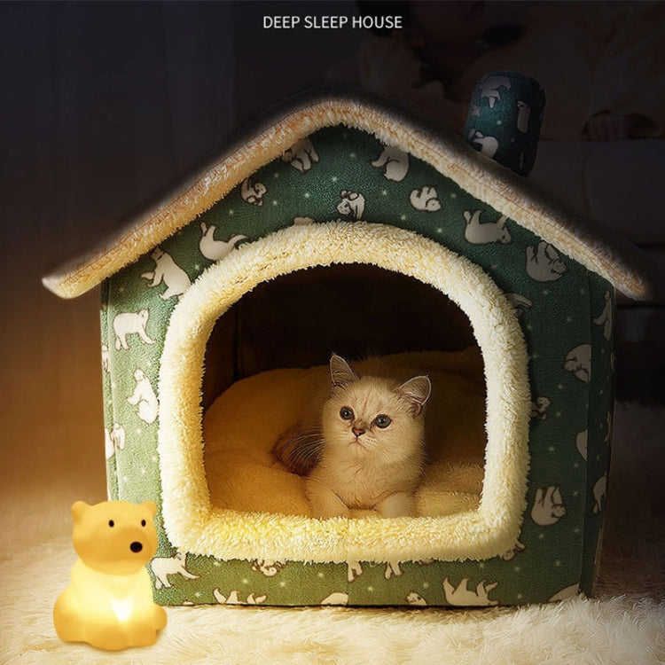 House Type Universal Removable and Washable Pet Dog Cat Bed Pet Supplies, Size:L(Grey Igloo) - Pet Houses & Accessories by PMC TechLife | Online Shopping South Africa | PMC TechLife | Buy Now Pay Later Mobicred