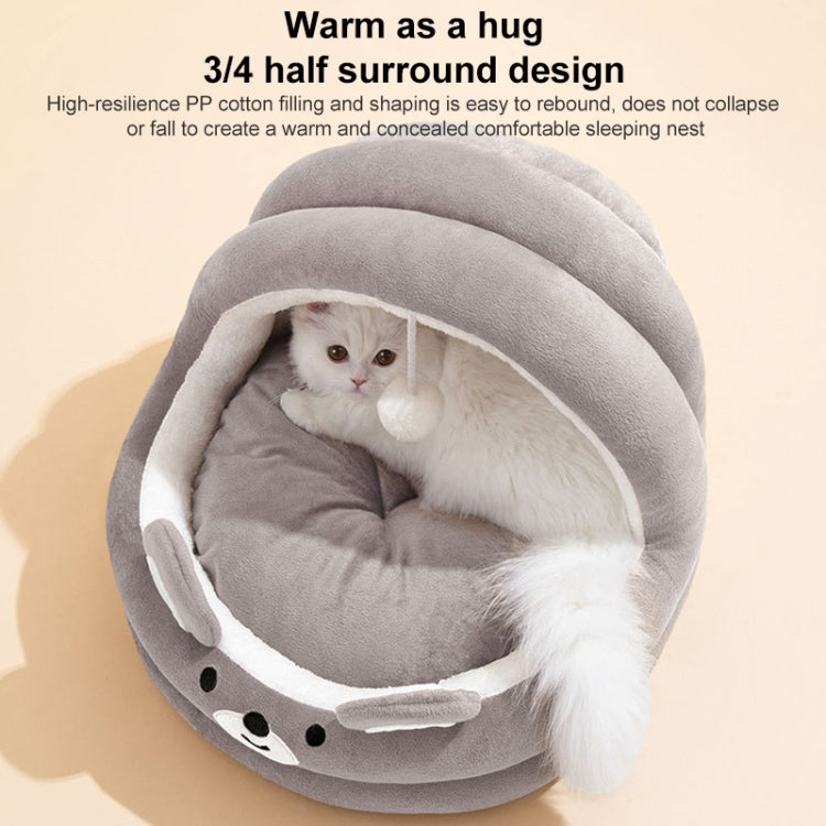 Semi-enclosed Cradle Pet Cat Bed Dog Kennel Pad Pet Supplies, Size:M(Pink Rabbit) - Beds by PMC TechLife | Online Shopping South Africa | PMC TechLife | Buy Now Pay Later Mobicred