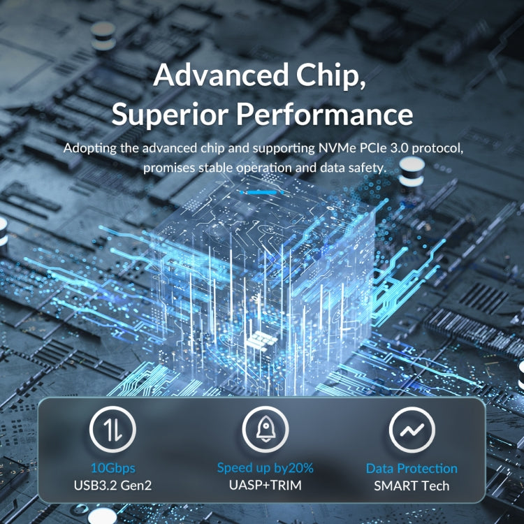 ORICO HM2C3-BK USB3.1 Gen1 Type-C 6Gbps M.2 SATA SSD Enclosure(Black) - free shipping - PMC Jewellery - Order now!