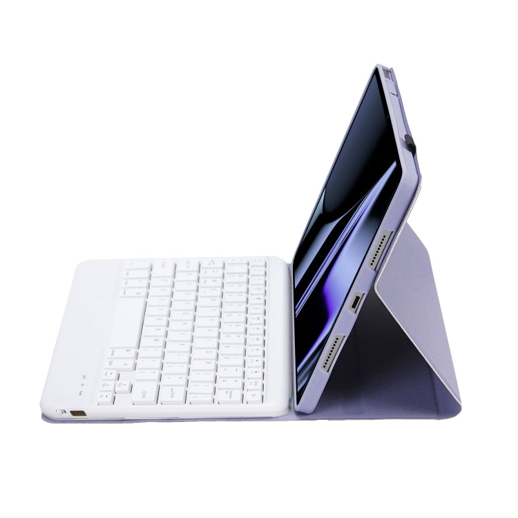 OP11-B Lambskin Texture Ultra-thin Bluetooth Keyboard Leather Case For OPPO Pad 11 inch(Purple) - OPPO Keyboard by PMC TechLife | Online Shopping South Africa | PMC TechLife | Buy Now Pay Later Mobicred
