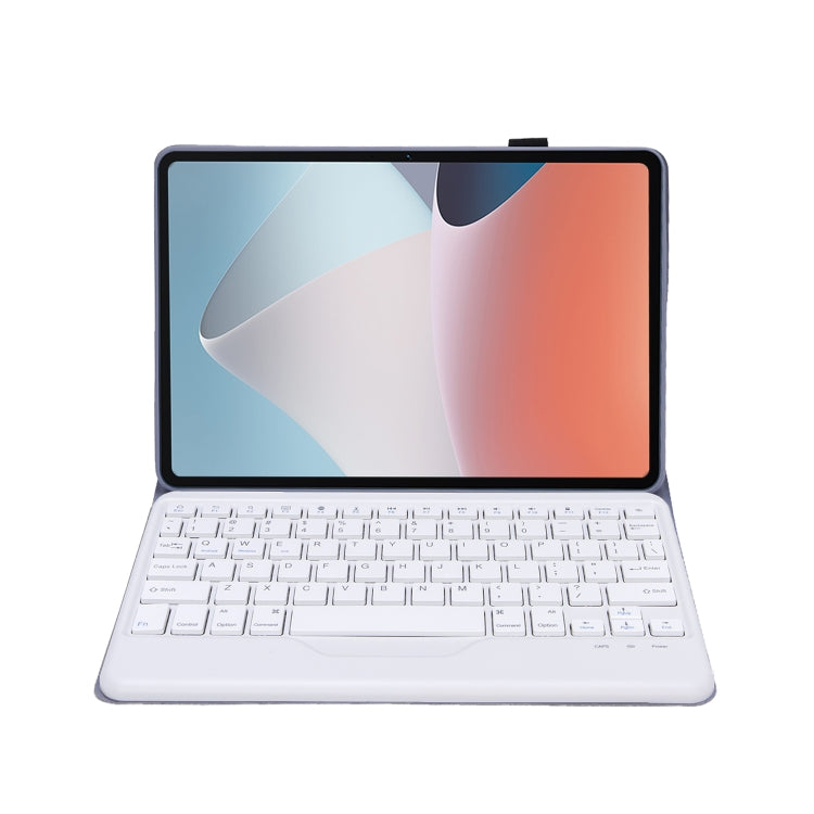 OP12-B Lambskin Texture Ultra-thin Bluetooth Keyboard Leather Case For OPPO Pad Air 10.4 inch(Purple) - free shipping - PMC TechLife - Order now!
