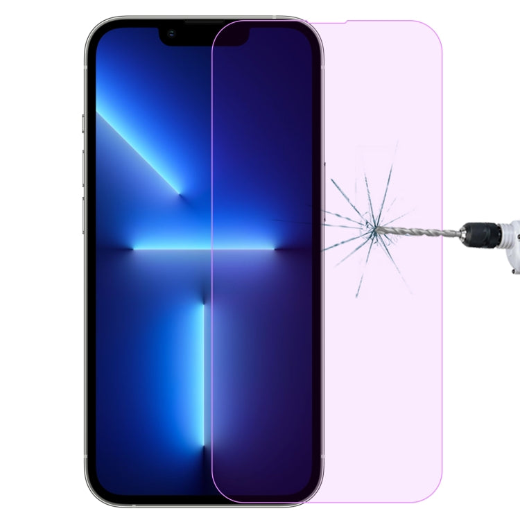 For iPhone 16e / 13 / 13 Pro Purple Light Eye Protection Tempered Glass Film - iPhone 13 Pro Tempered Glass by DIYLooks | Online Shopping South Africa | PMC TechLife | Buy Now Pay Later Mobicred