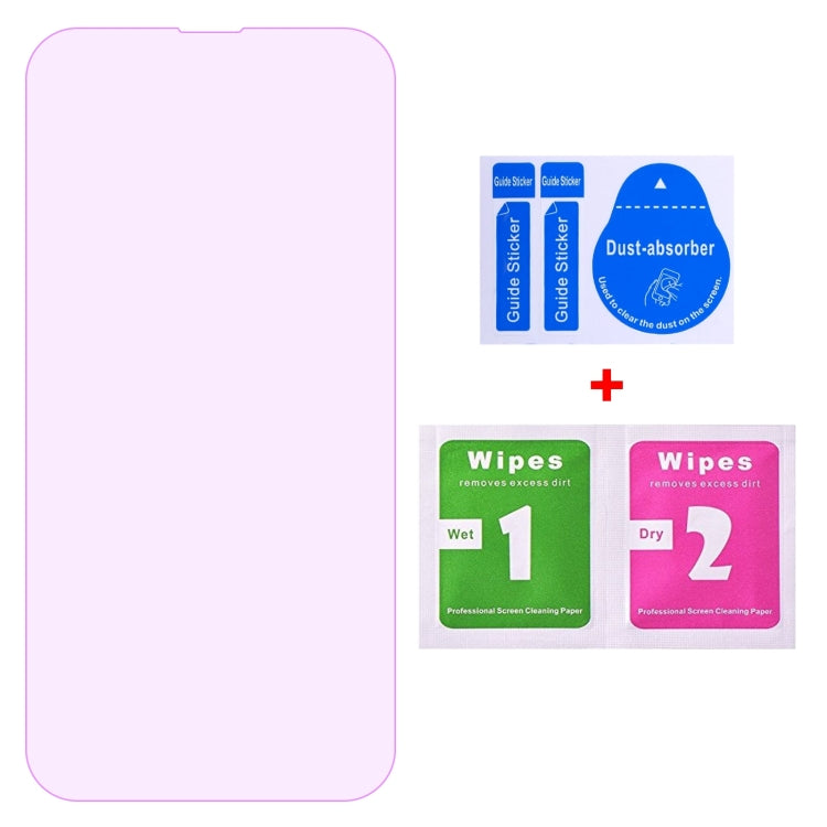 For iPhone 16e / 13 / 13 Pro Purple Light Eye Protection Tempered Glass Film - iPhone 13 Pro Tempered Glass by DIYLooks | Online Shopping South Africa | PMC TechLife | Buy Now Pay Later Mobicred