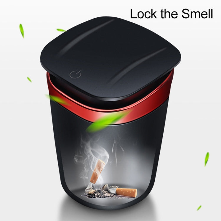 Car Portable Metal Ashtray Built-in LED(Red) - Ashtrays by PMC Jewellery | Online Shopping South Africa | PMC Jewellery | Buy Now Pay Later Mobicred