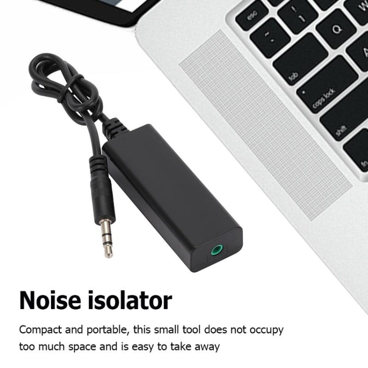 3.5mm Audio Common Ground Isolator Signal Anti-jamming Noise Reducer(Black) - Live Sound Effects Processors by PMC TechLife | Online Shopping South Africa | PMC TechLife