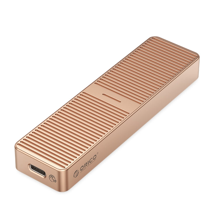 ORICO FV25C3-G2-RG 10Gbps USB3.2 Gen2 Type-C M.2 NVMe/NGFF(SATA) Dual Protocol SSD Enclosure(Gold) - free shipping - PMC Jewellery - Order now!