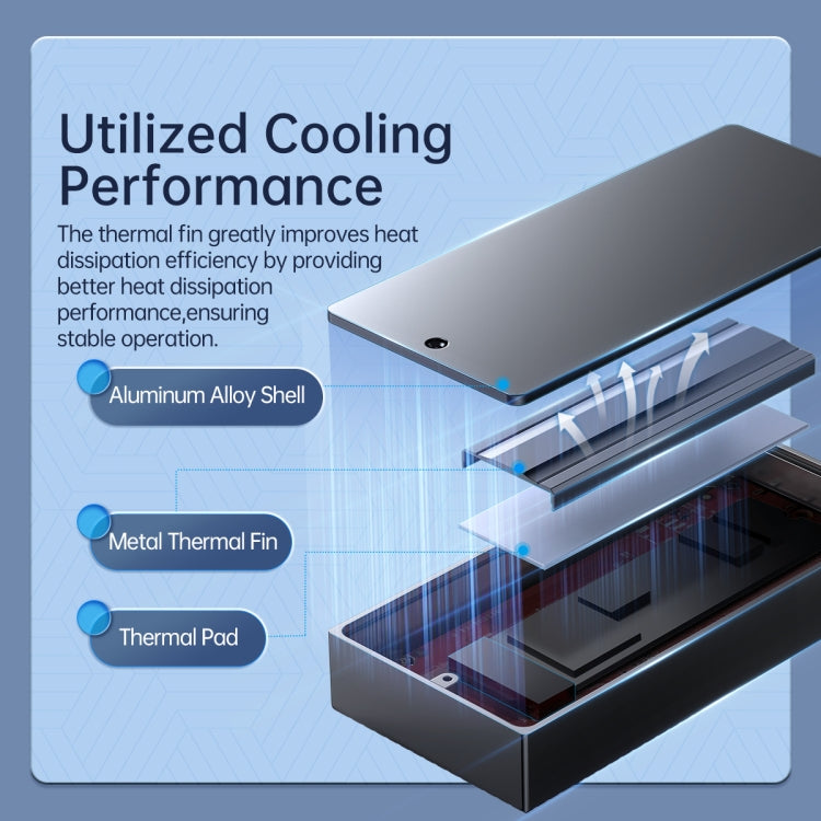 ORICO 40Gbps USB4.0 Type-C M.2 NVMe SSD Enclosure(Gold) - HDD Enclosure by ORICO | Online Shopping South Africa | PMC TechLife | Buy Now Pay Later Mobicred