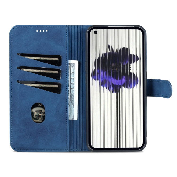 For Nothing Phone 1 AZNS Skin Feel Calf Texture Flip Leather Phone Case (Blue) - free shipping - PMC Jewellery - Order now!