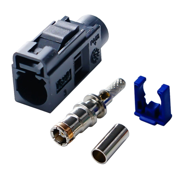 For RG174 Cable Fakra Radio Crimp Female Jack / Plug Connector with Phantom RF Coaxial(Fakra  A) - GPS Accessories by PMC TechLife | Online Shopping South Africa | PMC TechLife | Buy Now Pay Later Mobicred