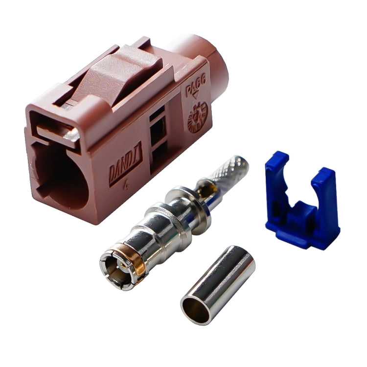 For RG174 Cable Fakra Radio Crimp Female Jack / Plug Connector with Phantom RF Coaxial(Fakra F) - GPS Accessories by PMC TechLife | Online Shopping South Africa | PMC TechLife | Buy Now Pay Later Mobicred
