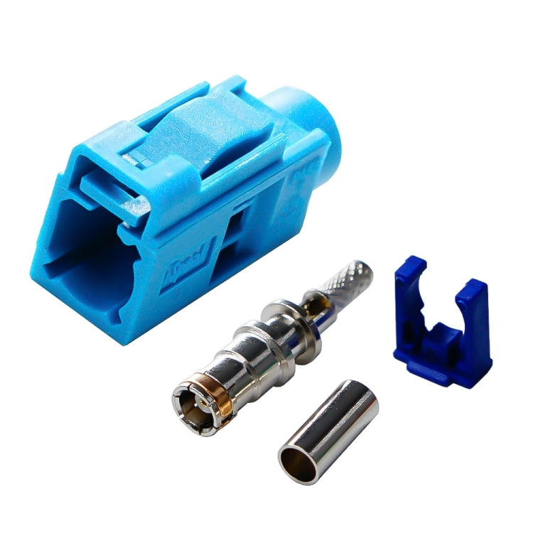 For RG174 Cable Fakra Radio Crimp Female Jack / Plug Connector with Phantom RF Coaxial(Fakra Z) - GPS Accessories by PMC TechLife | Online Shopping South Africa | PMC TechLife | Buy Now Pay Later Mobicred