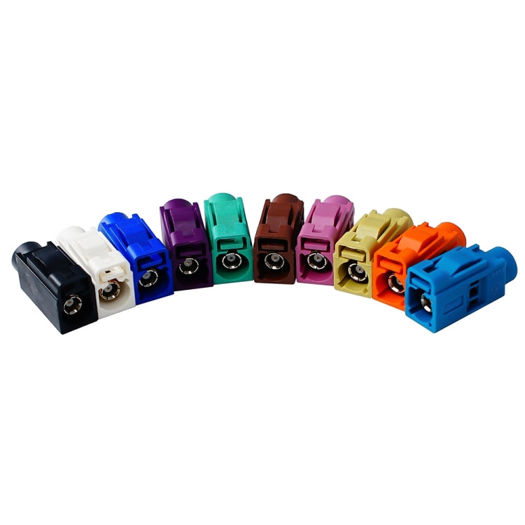 For RG174 Cable Fakra Radio Crimp Female Jack / Plug Connector with Phantom RF Coaxial(Fakra  A) - GPS Accessories by PMC TechLife | Online Shopping South Africa | PMC TechLife | Buy Now Pay Later Mobicred