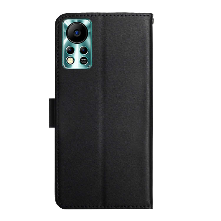 For Infinix Hot 11s NFC Genuine Leather Fingerprint-proof Horizontal Flip Phone Case(Black) - Infinix Cases by PMC TechLife | Online Shopping South Africa | PMC TechLife | Buy Now Pay Later Mobicred