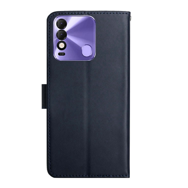 For Tecno Spark 8 Genuine Leather Fingerprint-proof Horizontal Flip Phone Case(Blue) - free shipping - PMC TechLife - Order now!
