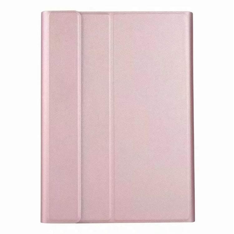 Round Cap Bluetooth Keyboard Leather Case with Pen Slot, without Touchpad For Samsung Galaxy Tab S7(Rose Gold+White Keyboard) - Samsung Keyboard by PMC TechLife | Online Shopping South Africa | PMC TechLife