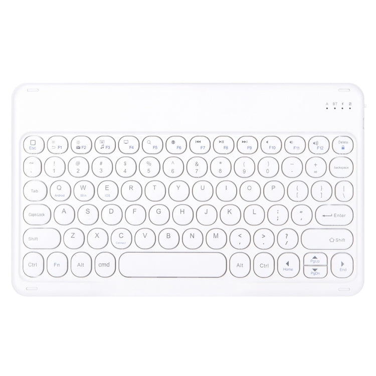Round Cap Bluetooth Keyboard Leather Case with Pen Slot, without Touchpad For Samsung Galaxy Tab S7(Rose Gold+White Keyboard) - Samsung Keyboard by PMC TechLife | Online Shopping South Africa | PMC TechLife
