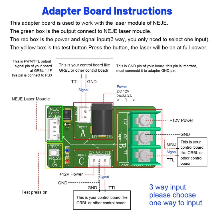 NEJE N40630 7.5W 450nm Laser Engraver Module Kits - free shipping - PMC TechLife - Order now!