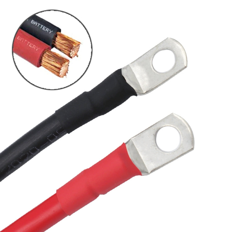 6AWG 25-10 Car 50cm Red + Black Pure Copper Battery Inverter Cable - Booster Cable & Clip by PMC Jewellery | Online Shopping South Africa | PMC Jewellery | Buy Now Pay Later Mobicred