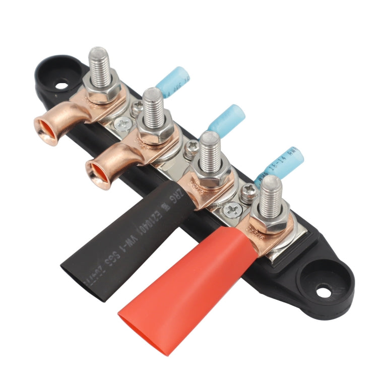 Red M10 Stud RV Ship High Current Power Distribution Terminal Block with Accessories - free shipping - PMC TechLife - Order now!