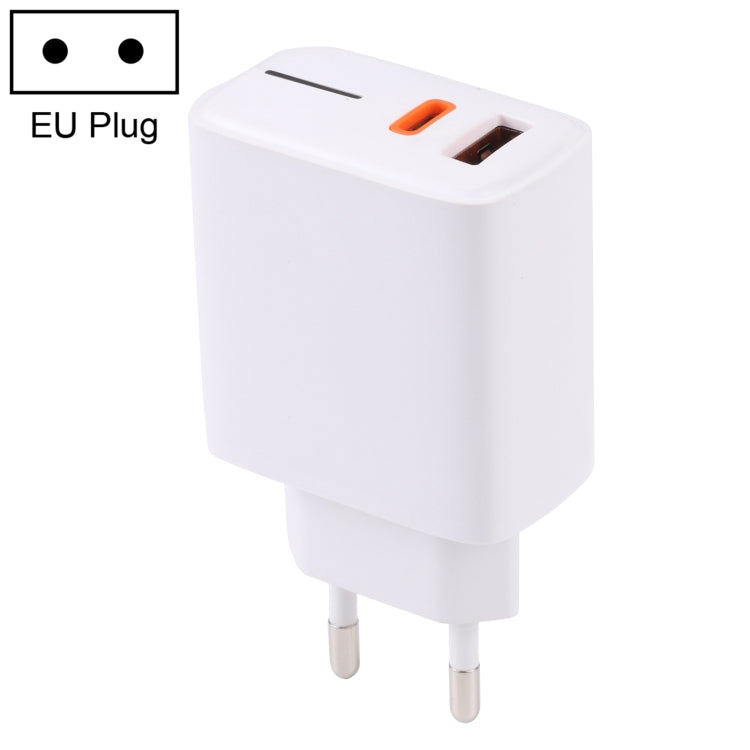 LZ-1130 PD 20W Type-C+QC 3.0 USB Fast Charger, Plug Type:EU Plug(White) - free shipping - PMC Jewellery - Order now!